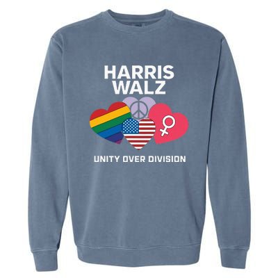 Harris Walz A Vote For Unity Garment-Dyed Sweatshirt