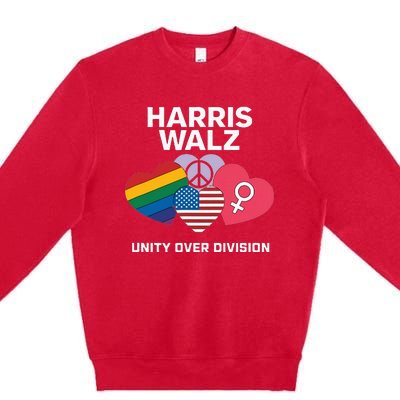 Harris Walz A Vote For Unity Premium Crewneck Sweatshirt