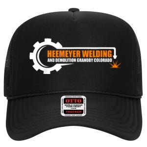 Heemeyer Welding And Demolition Grandby Colorado Fun Welder High Crown Mesh Back Trucker Hat