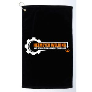 Heemeyer Welding And Demolition Grandby Colorado Fun Welder Platinum Collection Golf Towel