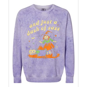 Halloween Witch And Just A Dash Of Sass Colorblast Crewneck Sweatshirt