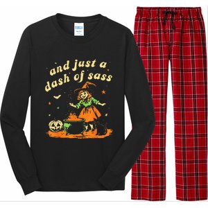 Halloween Witch And Just A Dash Of Sass Long Sleeve Pajama Set