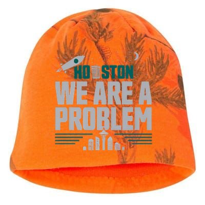 Houston We Are A Problem Baseball Seattle Sports Fan Gear Kati - Camo Knit Beanie