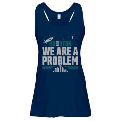 Houston We Are A Problem Baseball Seattle Sports Fan Gear Ladies Essential Flowy Tank