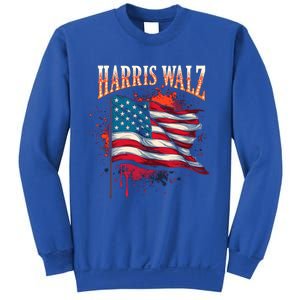 Harris Walz American Flag Gift Sweatshirt