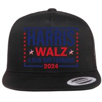 Harris Walz A New Way Forward 2024 Flat Bill Trucker Hat
