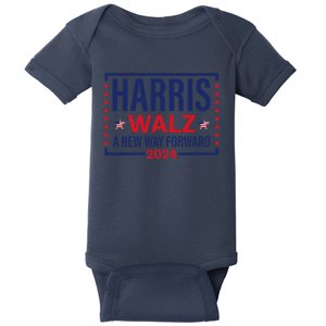 Harris Walz A New Way Forward 2024 Baby Bodysuit