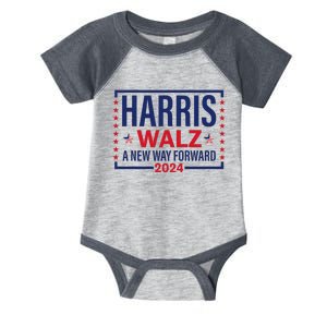 Harris Walz A New Way Forward 2024 Infant Baby Jersey Bodysuit