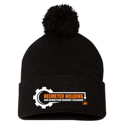 Heemeyer Welding And Demolition Grandby Colorado Fun Welder Pom Pom 12in Knit Beanie