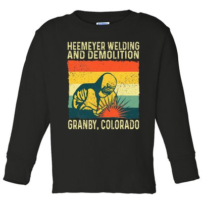 Heemeyer Welding And Demolition Grandby Colorado Toddler Long Sleeve Shirt