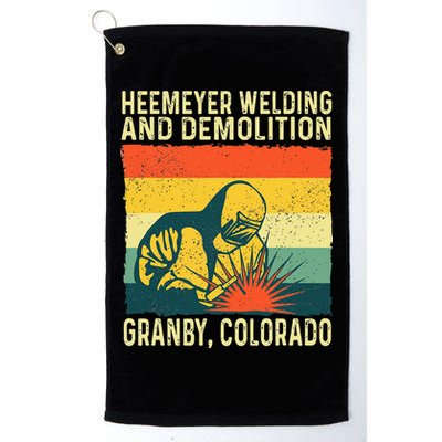 Heemeyer Welding And Demolition Grandby Colorado Golf Towel