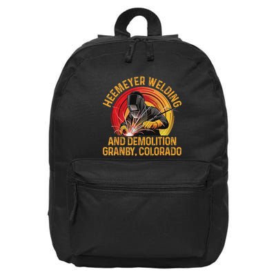 Heemeyer Welding And Demolition Grandby Colorado 16 in Basic Backpack
