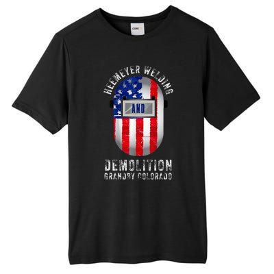 Heemeyer Welding And Demolition Grandby Colorado Welder Tall Fusion ChromaSoft Performance T-Shirt