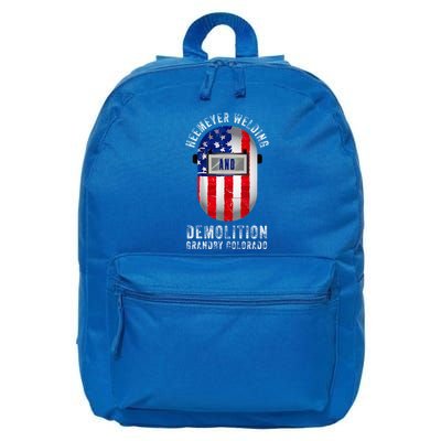 Heemeyer Welding And Demolition Grandby Colorado Welder 16 in Basic Backpack