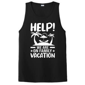 Help We Are On Family Vacay Funny Retro Costume Gift PosiCharge Competitor Tank