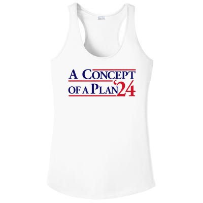 Harris Walz A Concept Of A Plan Funny Anti Trump Ladies PosiCharge Competitor Racerback Tank