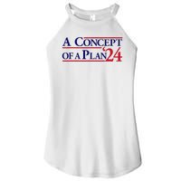 Harris Walz A Concept Of A Plan Funny Anti Trump Women’s Perfect Tri Rocker Tank