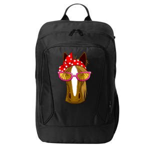 Horse With Bandana Gift Horseback Riding Gift City Backpack