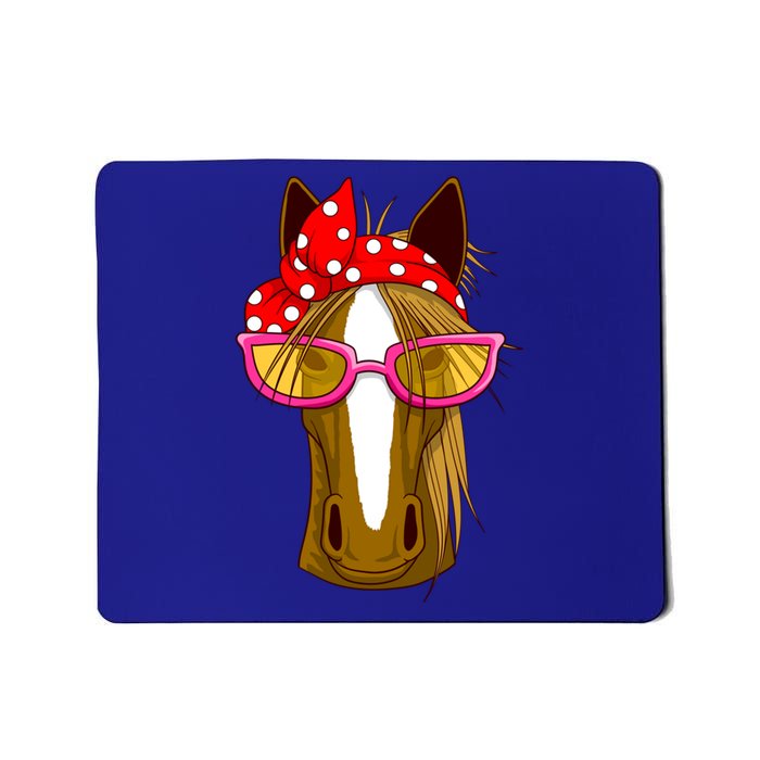 Horse With Bandana Gift Horseback Riding Gift Mousepad