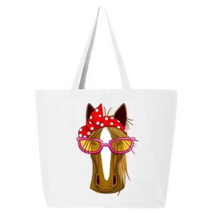 Horse With Bandana Gift Horseback Riding Gift 25L Jumbo Tote