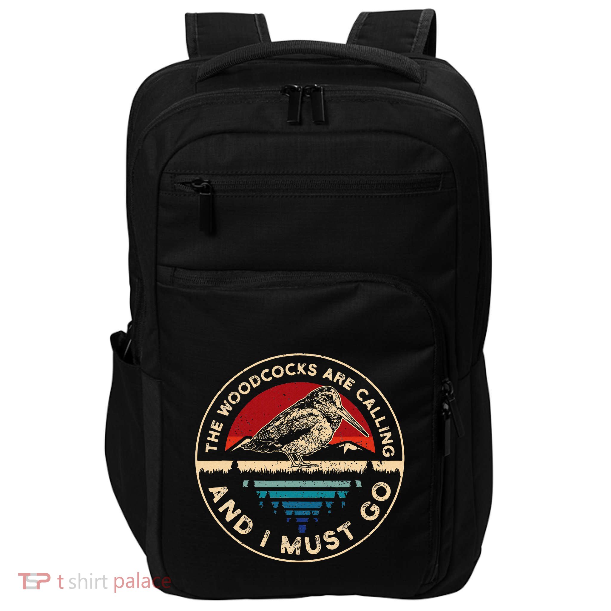Hunting Woodcock Bird Retro Funny Phone Calls Hunter Impact Tech Backpack