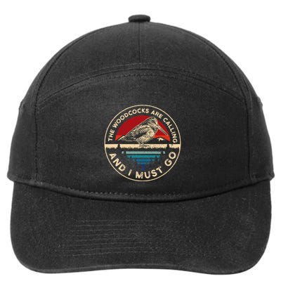 Hunting Woodcock Bird Retro Funny Phone Calls Hunter 7-Panel Snapback Hat