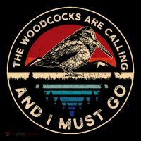 Hunting Woodcock Bird Retro Funny Phone Calls Hunter Drawstring Bag