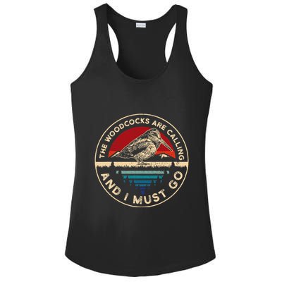 Hunting Woodcock Bird Retro Funny Phone Calls Hunter Ladies PosiCharge Competitor Racerback Tank