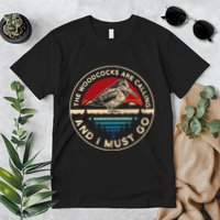 Hunting Woodcock Bird Retro Funny Phone Calls Hunter Premium T-Shirt