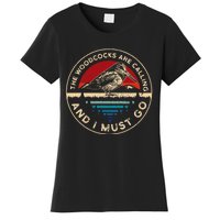 Hunting Woodcock Bird Retro Funny Phone Calls Hunter Women's T-Shirt