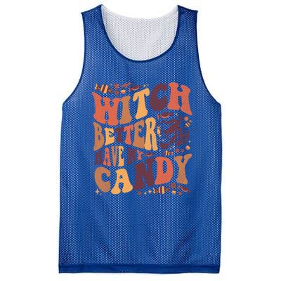 Halloween Witch Better Have My Candy Gift Mesh Reversible Basketball Jersey Tank