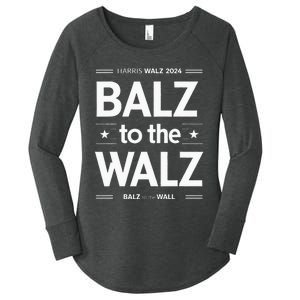 Harris Walz Balz To Walz 2024 Presidential Election Funny Women's Perfect Tri Tunic Long Sleeve Shirt