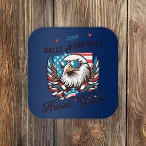 Harris Walz Ballz To The Walz Sunglasses Eagle Election Coaster