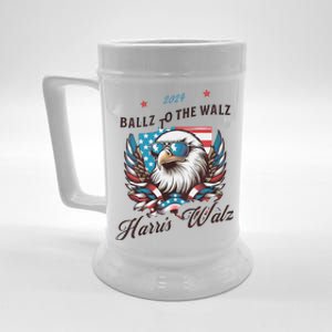 Harris Walz Ballz To The Walz Sunglasses Eagle Election Beer Stein