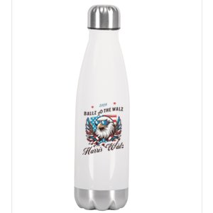 Harris Walz Ballz To The Walz Sunglasses Eagle Election Stainless Steel Insulated Water Bottle