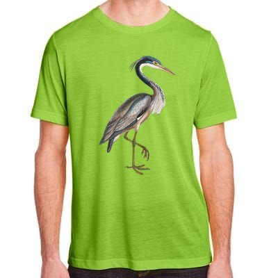 Heron Water Bird Lover Blue Heron Coastal Birds Adult ChromaSoft Performance T-Shirt