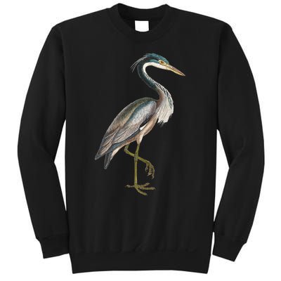 Heron Water Bird Lover Blue Heron Coastal Birds Sweatshirt