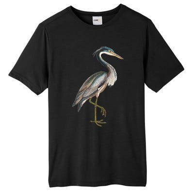 Heron Water Bird Lover Blue Heron Coastal Birds Tall Fusion ChromaSoft Performance T-Shirt