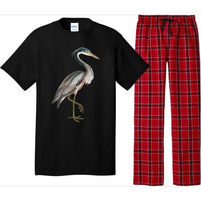 Heron Water Bird Lover Blue Heron Coastal Birds Pajama Set