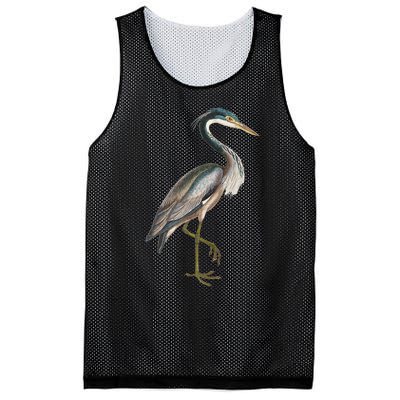 Heron Water Bird Lover Blue Heron Coastal Birds Mesh Reversible Basketball Jersey Tank