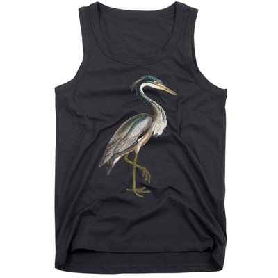 Heron Water Bird Lover Blue Heron Coastal Birds Tank Top