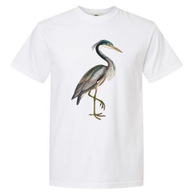 Heron Water Bird Lover Blue Heron Coastal Birds Garment-Dyed Heavyweight T-Shirt