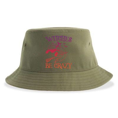 Halloween Witches Be Crazy Sexy Vintage Funny Mom Gift Sustainable Bucket Hat