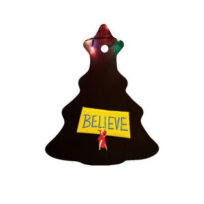 Hannah Waddingham Believe Ceramic Tree Ornament