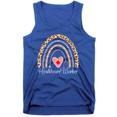 Healthcare Worker Boho Rainbow Funny Healthcare Cute Gift Tank Top