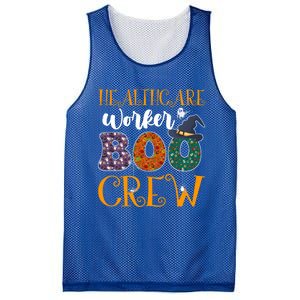 Healthcare Worker Boo Crew Nurse Halloween Ghost Costume Cute Gift Mesh Reversible Basketball Jersey Tank