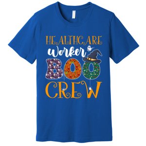 Healthcare Worker Boo Crew Nurse Halloween Ghost Costume Cute Gift Premium T-Shirt