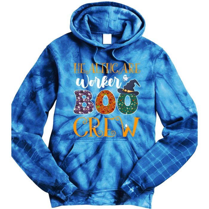 Healthcare Worker Boo Crew Nurse Halloween Ghost Costume Cute Gift Tie Dye Hoodie