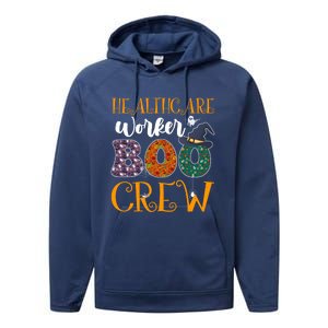 Healthcare Worker Boo Crew Nurse Halloween Ghost Costume Cute Gift Performance Fleece Hoodie