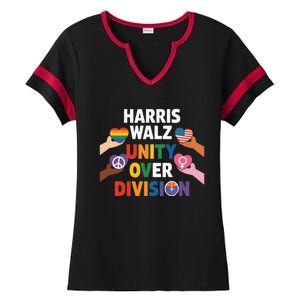 Harris Walz Bridging AmericaS Divide Ladies Halftime Notch Neck Tee